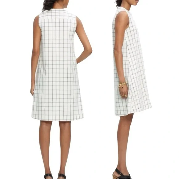 Madewell Grid Print Dress - Picture 2 of 11